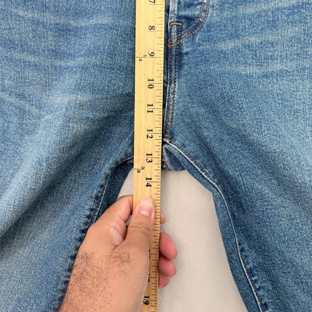 Levis Wedgie Straight Jeans Womens 32 (34x28) Blue Stretch - Picture 6 of 11